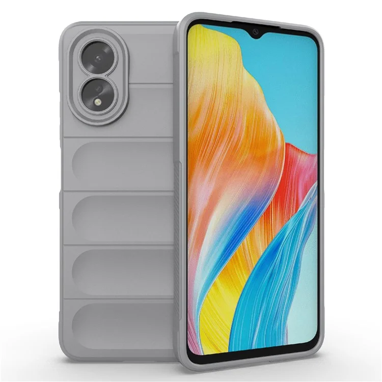 For Oppo A38 4G Case Drop-proof Rugged Phone TPU Cover - Black-Cellmalls