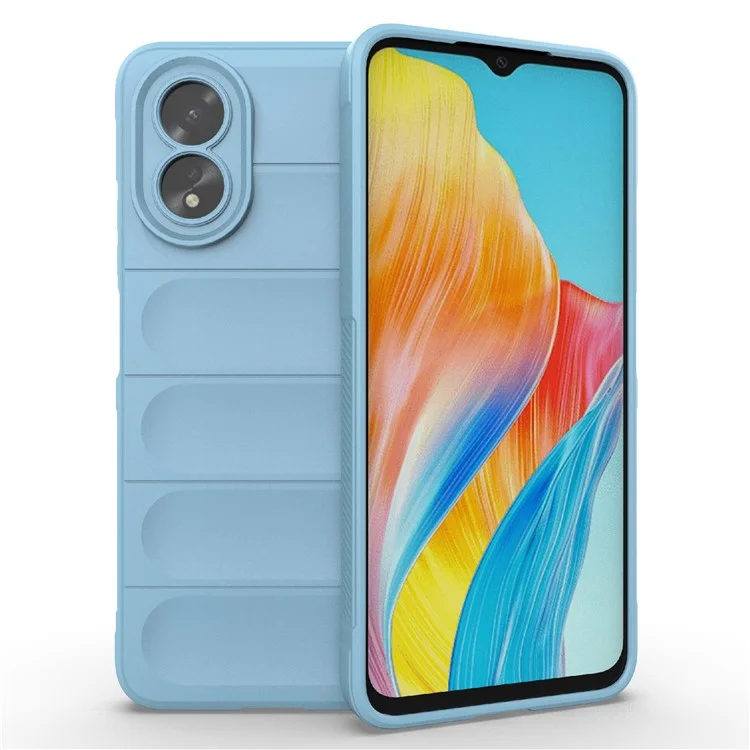 For Oppo A38 4G Case Drop-proof Rugged Phone TPU Cover - Black-Cellmalls