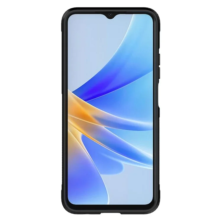 Shockproof Mobile Phone Cover for Oppo A17 4G, Drop Protection Soft TPU Protective Case - Black-Cellmalls
