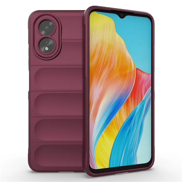 For Oppo A38 4G Case Drop-proof Rugged Phone TPU Cover - Black-Cellmalls