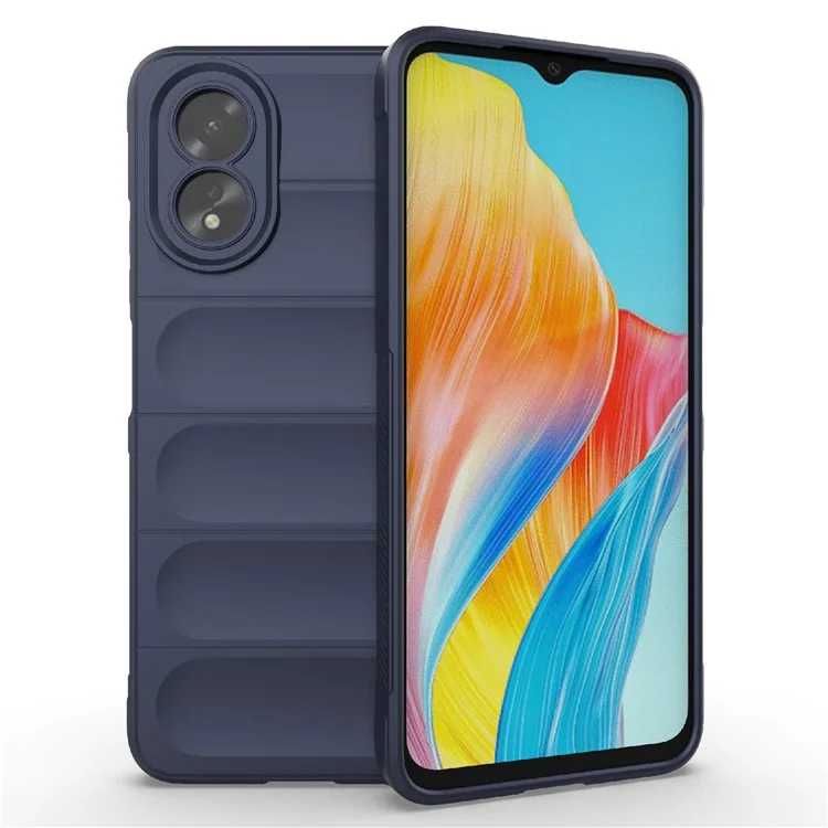 For Oppo A38 4G Case Drop-proof Rugged Phone TPU Cover - Black-Cellmalls