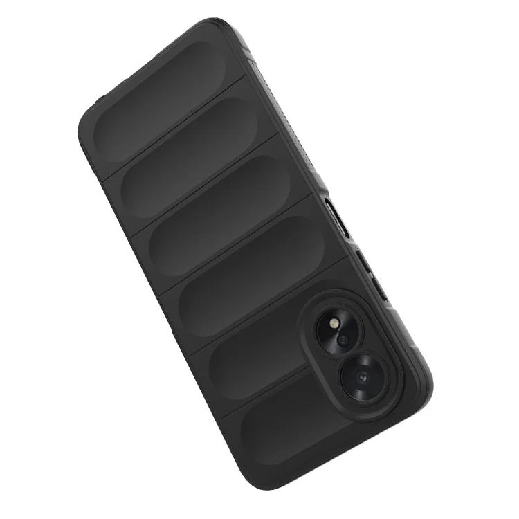 For Oppo A38 4G Case Drop-proof Rugged Phone TPU Cover - Black-Cellmalls