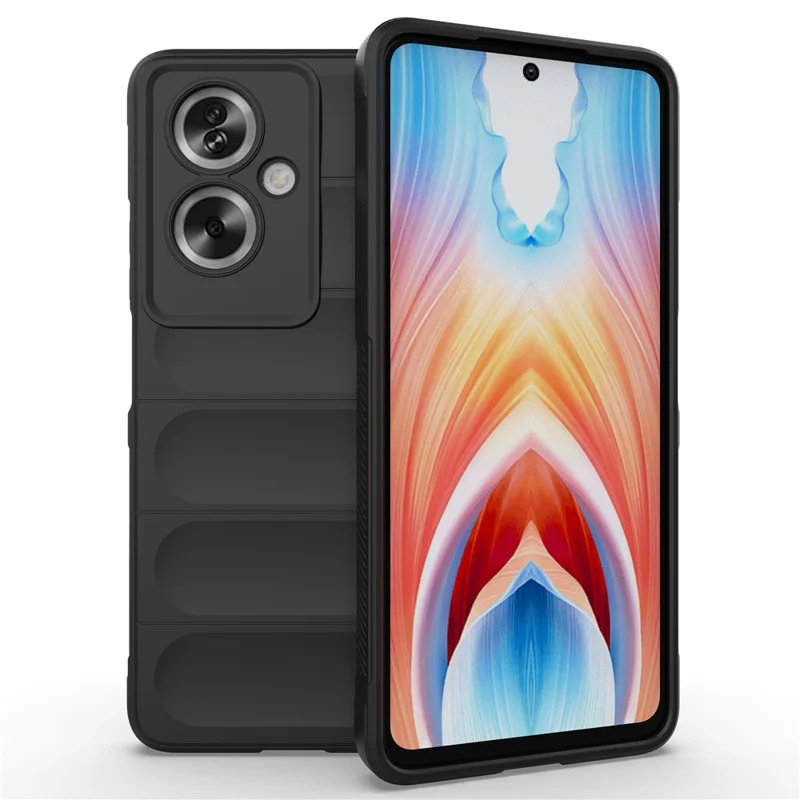 Soft TPU Case for Oppo A79 5G / A2 5G Shock Absorbing Phone Back Cover - Black-Cellmalls