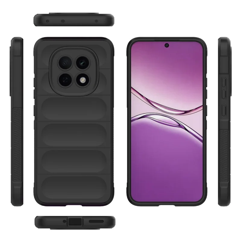 For Oppo F29 5G Case Anti-Drop Soft TPU Rugged Phone Back Cover - Black-Cellmalls