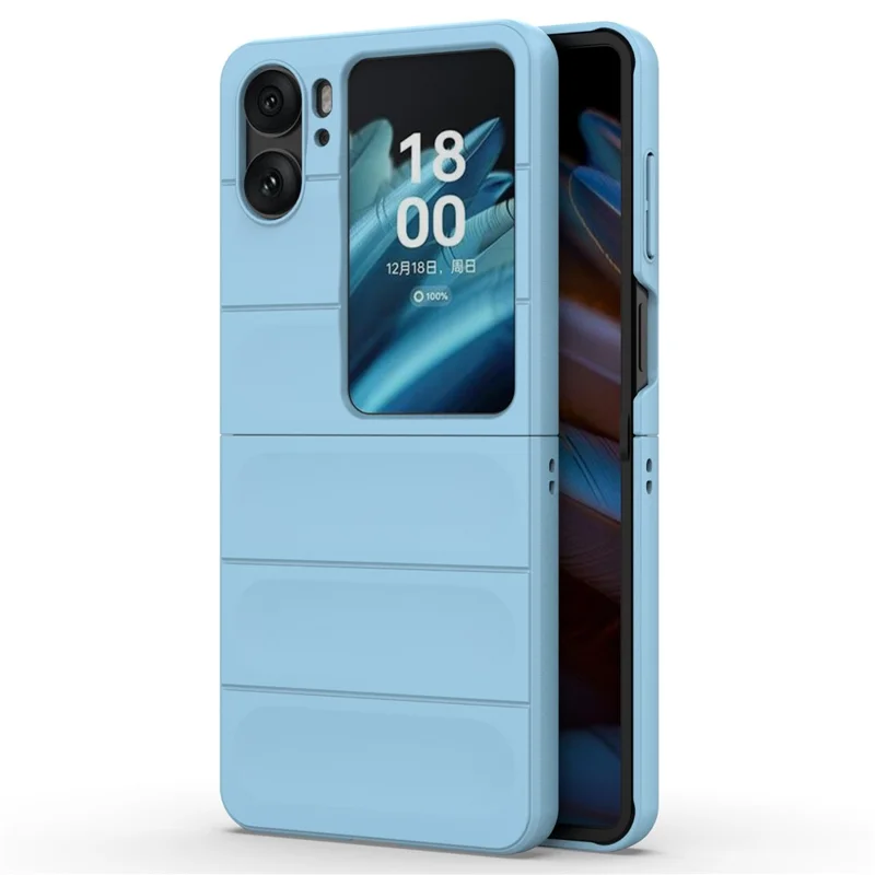 For Oppo Find N2 Flip 5G Phone Case Hard PC Anti-Scratch Cover - Baby Blue-Cellmalls