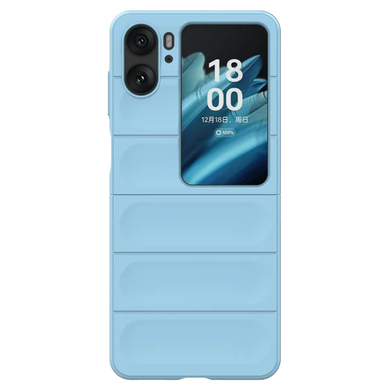 For Oppo Find N2 Flip 5G Phone Case Hard PC Anti-Scratch Cover - Baby Blue-Cellmalls