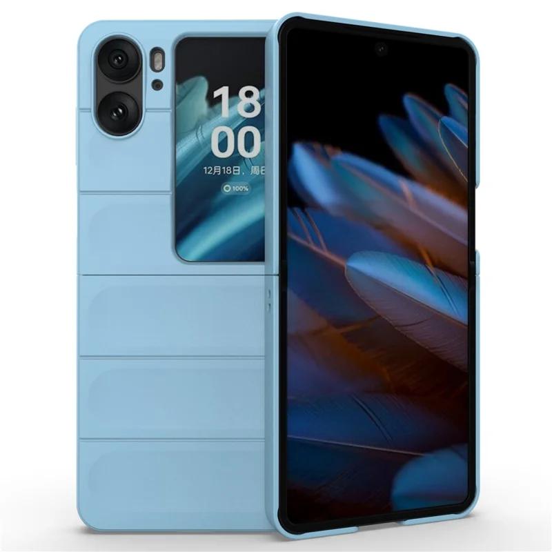 For Oppo Find N2 Flip 5G Phone Case Hard PC Anti-Scratch Cover - Baby Blue-Cellmalls