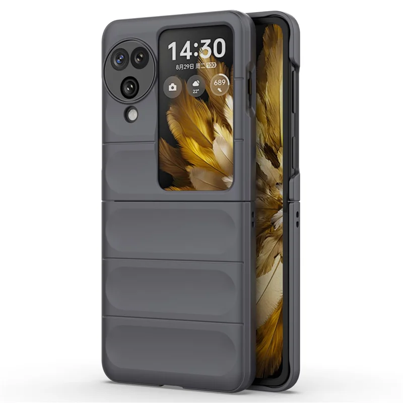 For Oppo Find N3 Flip 5G Heavy Duty Protection Case Rugged Hard PC Cover - Baby Blue-Cellmalls