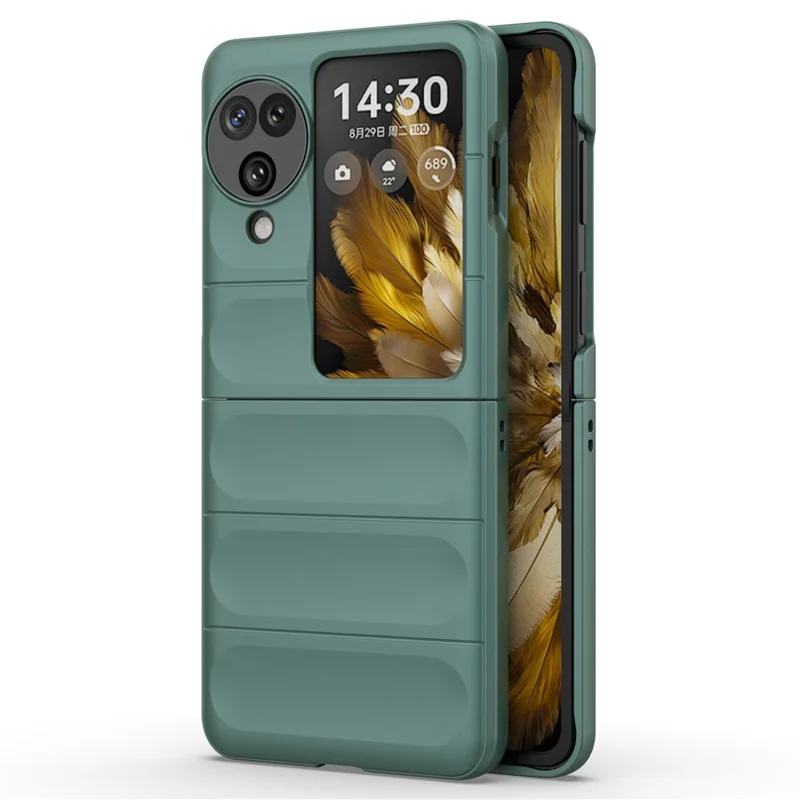 For Oppo Find N3 Flip 5G Heavy Duty Protection Case Rugged Hard PC Cover - Baby Blue-Cellmalls