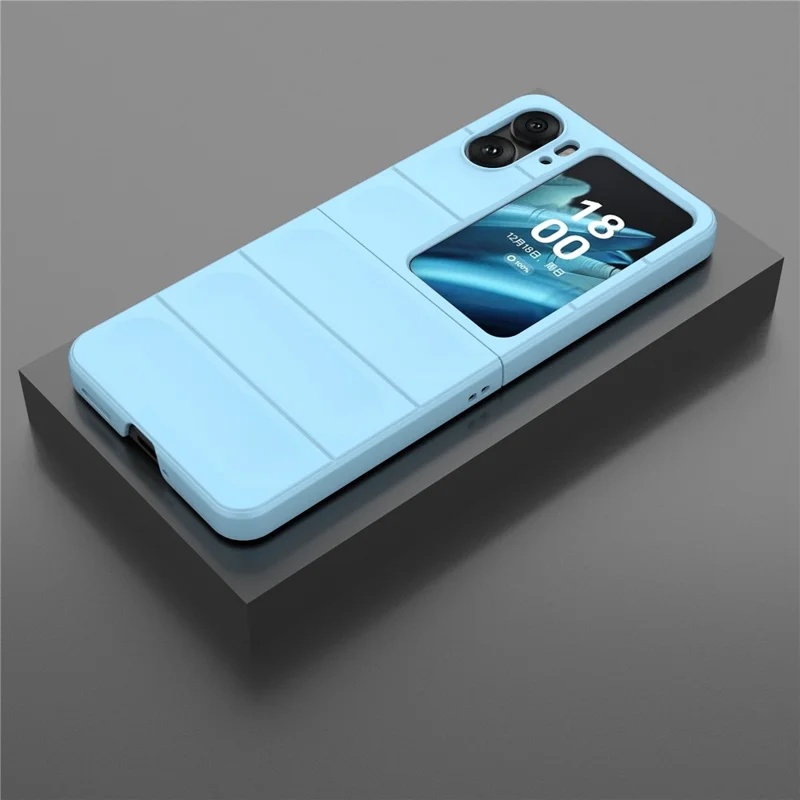For Oppo Find N2 Flip 5G Phone Case Hard PC Anti-Scratch Cover - Baby Blue-Cellmalls