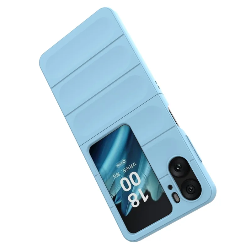 For Oppo Find N2 Flip 5G Phone Case Hard PC Anti-Scratch Cover - Baby Blue-Cellmalls