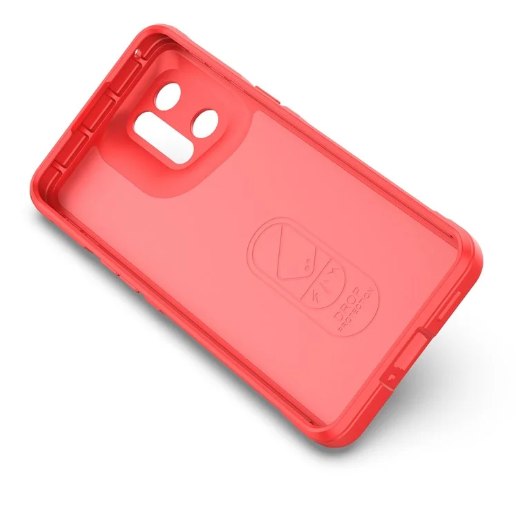 For Oppo Find X5 Pro Precise Cutout Durable Soft TPU Anti-slip Edge Phone Protector Rugged Back Case - Red-Cellmalls