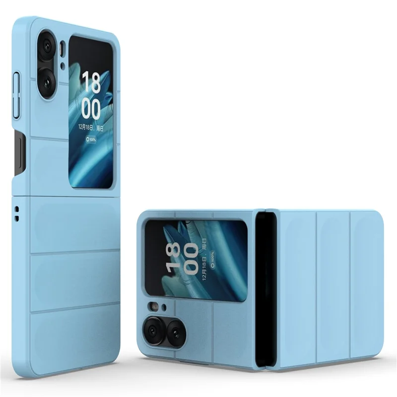 For Oppo Find N2 Flip 5G Phone Case Hard PC Anti-Scratch Cover - Baby Blue-Cellmalls