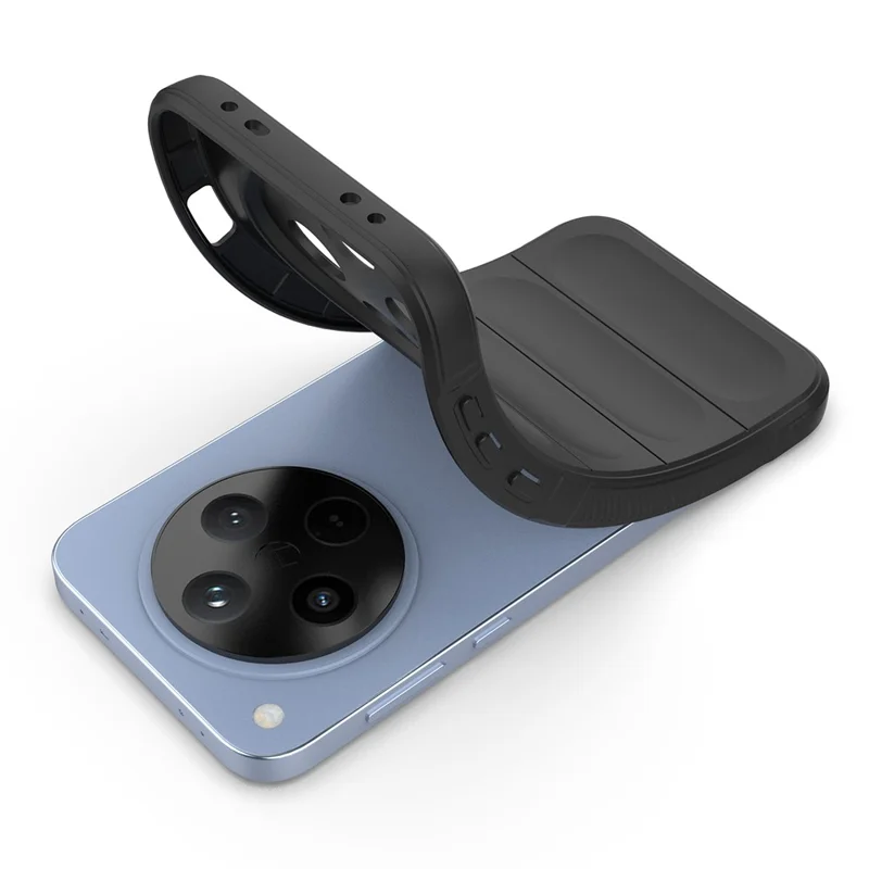 For Oppo Find X8 5G Case Anti-Drop Soft TPU Rugged Phone Back Cover - Black-Cellmalls