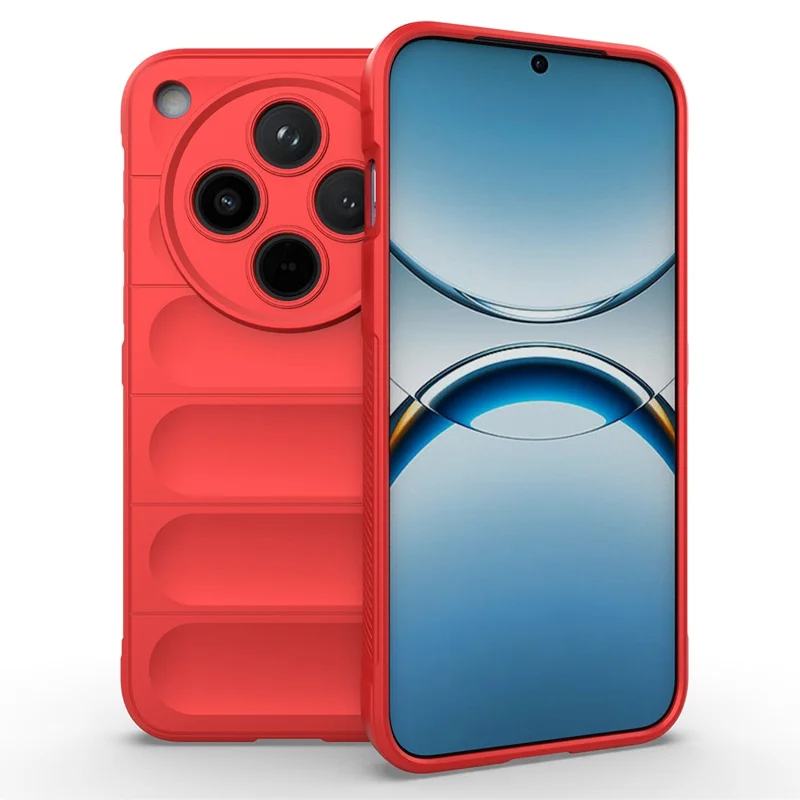 For Oppo Find X8 5G Case Anti-Drop Soft TPU Rugged Phone Back Cover - Black-Cellmalls