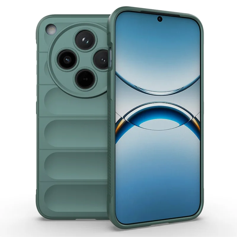 For Oppo Find X8 5G Case Anti-Drop Soft TPU Rugged Phone Back Cover - Black-Cellmalls