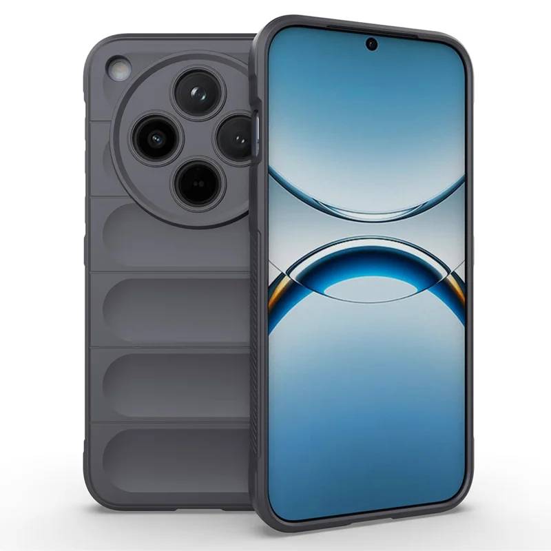 For Oppo Find X8 5G Case Anti-Drop Soft TPU Rugged Phone Back Cover - Black-Cellmalls