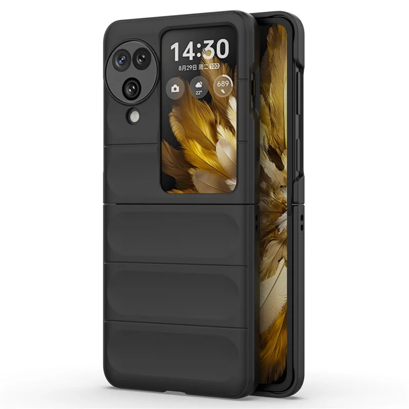 For Oppo Find N3 Flip 5G Heavy Duty Protection Case Rugged Hard PC Cover - Baby Blue-Cellmalls