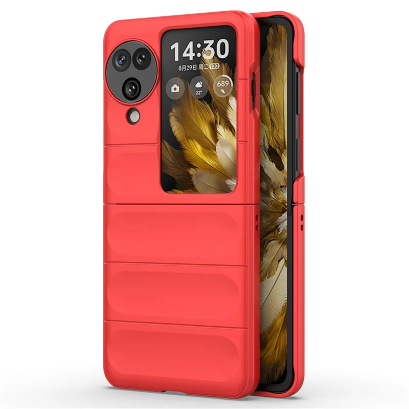 For Oppo Find N3 Flip 5G Heavy Duty Protection Case Rugged Hard PC Cover - Baby Blue-Cellmalls