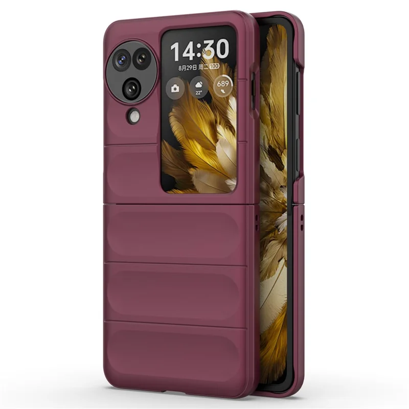 For Oppo Find N3 Flip 5G Heavy Duty Protection Case Rugged Hard PC Cover - Baby Blue-Cellmalls