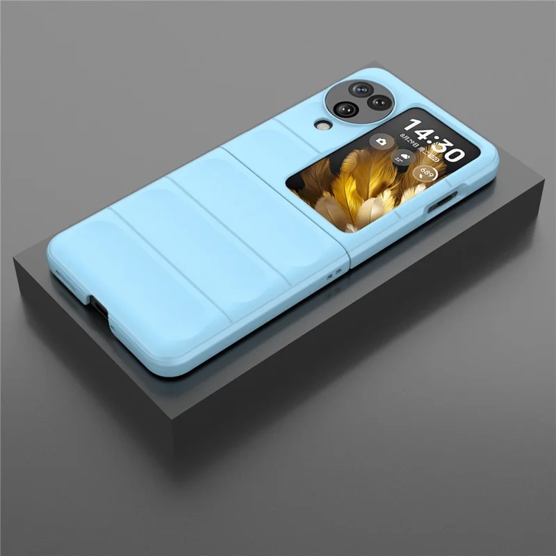 For Oppo Find N3 Flip 5G Heavy Duty Protection Case Rugged Hard PC Cover - Baby Blue-Cellmalls