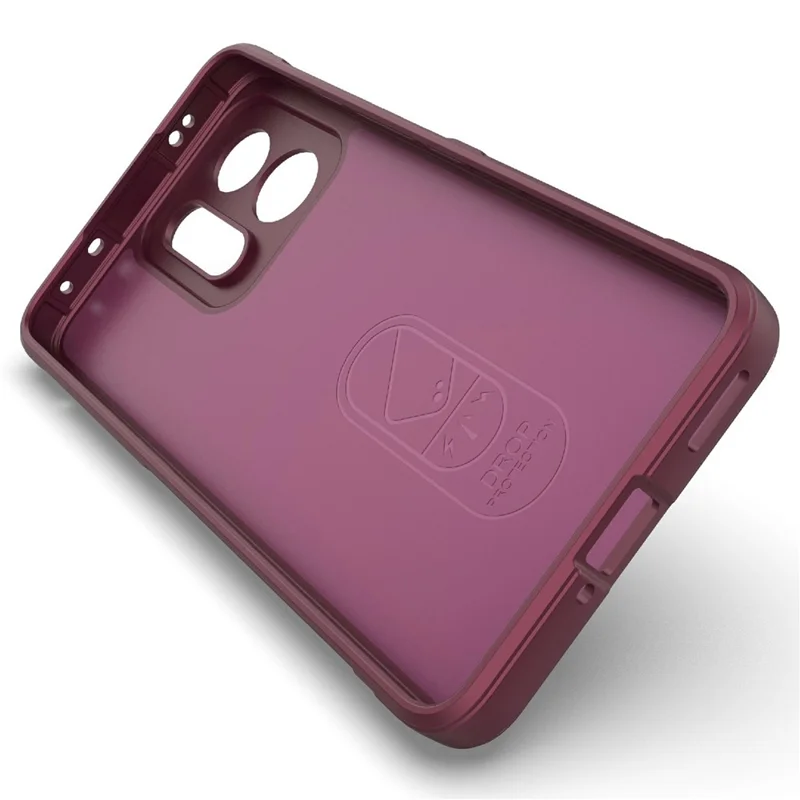 For Oppo K13 Turbo 5G Case Anti-Drop Soft TPU Rugged Phone Back Cover - Wine Red-Cellmalls
