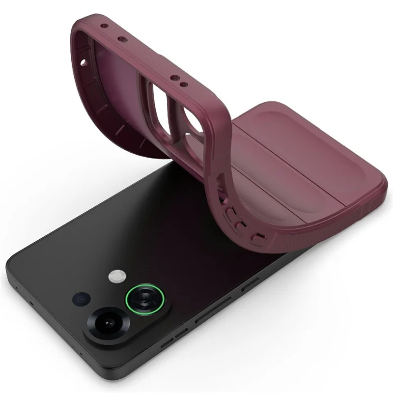 For Oppo K13 Turbo 5G Case Anti-Drop Soft TPU Rugged Phone Back Cover - Wine Red-Cellmalls