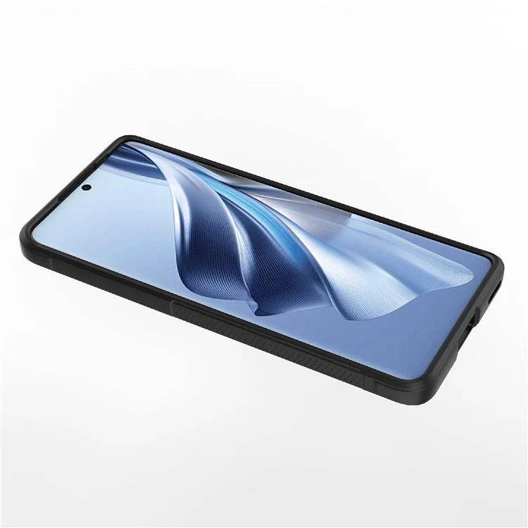 TPU Phone Case for Oppo Reno10 5G (Global) / Reno10 Pro 5G (Global) , Drop-Proof Protective Rugged Cover - Black-Cellmalls