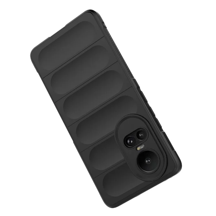 TPU Phone Case for Oppo Reno10 5G (Global) / Reno10 Pro 5G (Global) , Drop-Proof Protective Rugged Cover - Black-Cellmalls