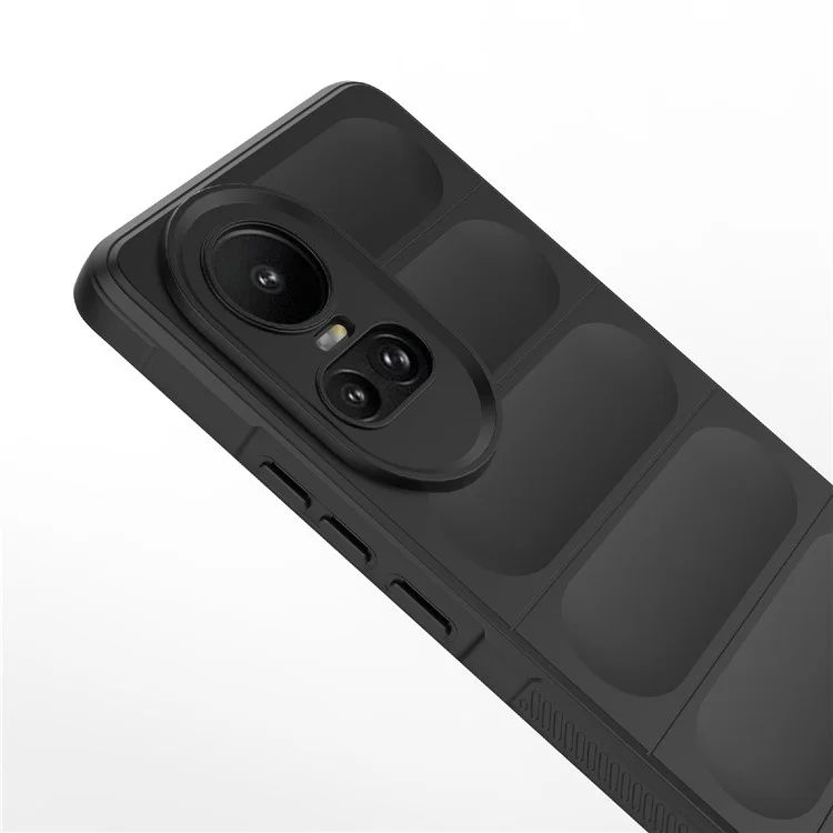 TPU Phone Case for Oppo Reno10 5G (Global) / Reno10 Pro 5G (Global) , Drop-Proof Protective Rugged Cover - Black-Cellmalls