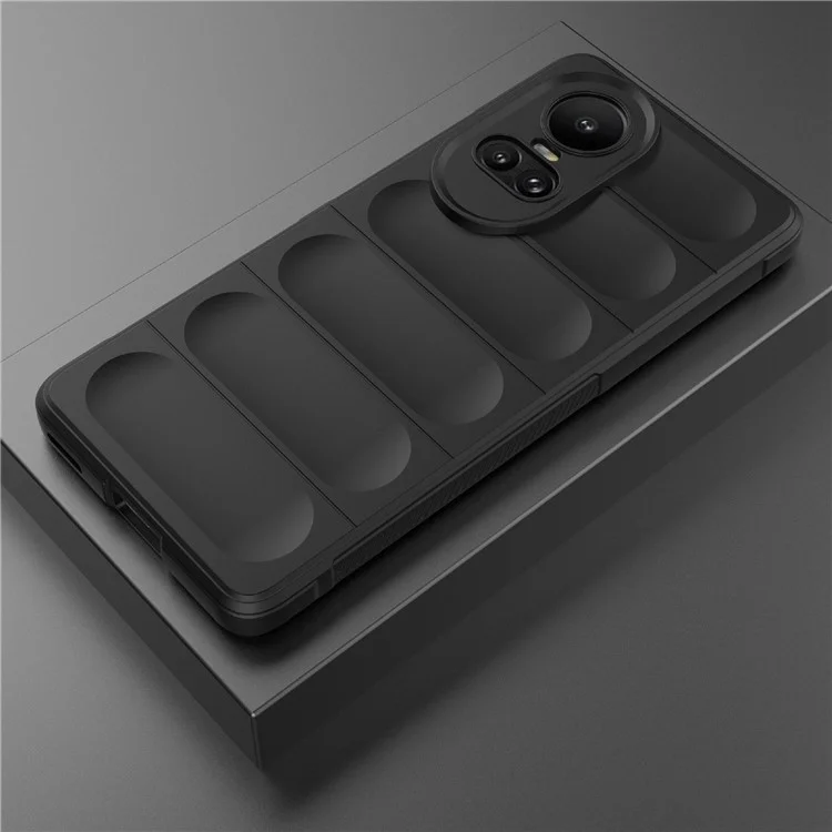 TPU Phone Case for Oppo Reno10 5G (Global) / Reno10 Pro 5G (Global) , Drop-Proof Protective Rugged Cover - Black-Cellmalls