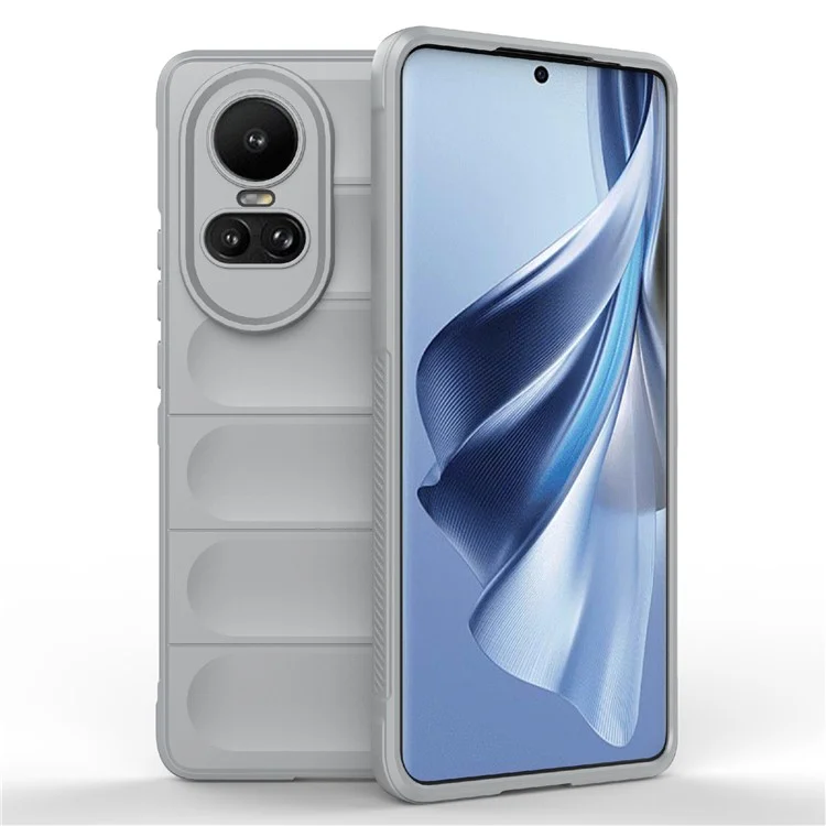 TPU Phone Case for Oppo Reno10 5G (Global) / Reno10 Pro 5G (Global) , Drop-Proof Protective Rugged Cover - Black-Cellmalls