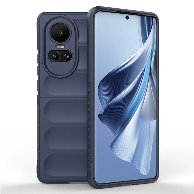 TPU Phone Case for Oppo Reno10 5G (Global) / Reno10 Pro 5G (Global) , Drop-Proof Protective Rugged Cover - Black-Cellmalls