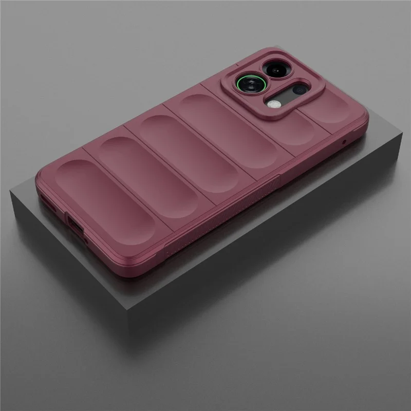 For Oppo K13 Turbo 5G Case Anti-Drop Soft TPU Rugged Phone Back Cover - Wine Red-Cellmalls