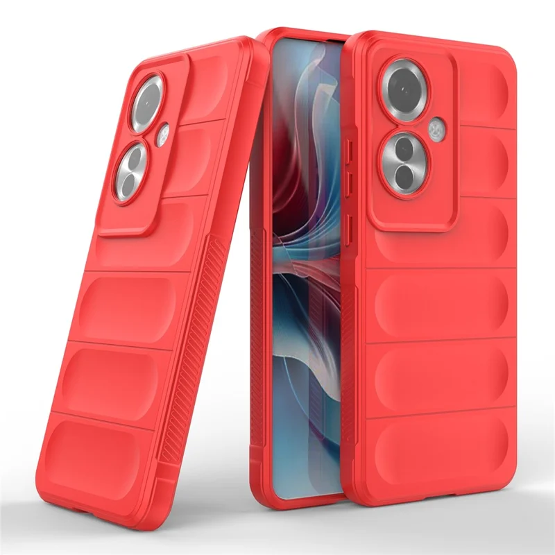 For Oppo Reno11 F 5G / F25 Pro 5G Phone Case TPU Rugged Design Drop Protection Shell - Red-Cellmalls