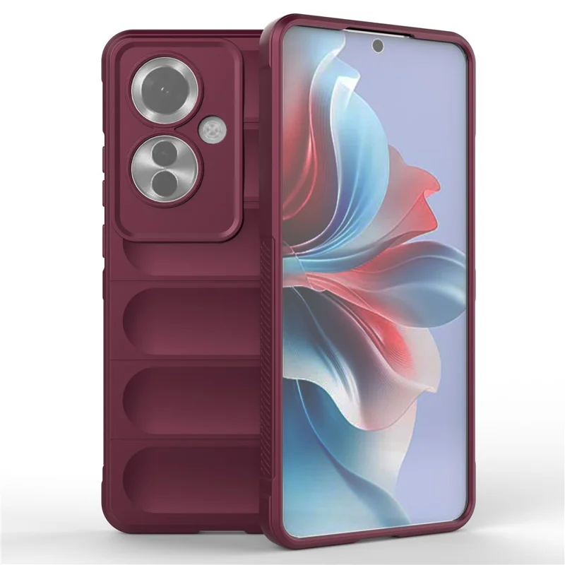 For Oppo Reno11 F 5G / F25 Pro 5G Phone Case TPU Rugged Design Drop Protection Shell - Red-Cellmalls