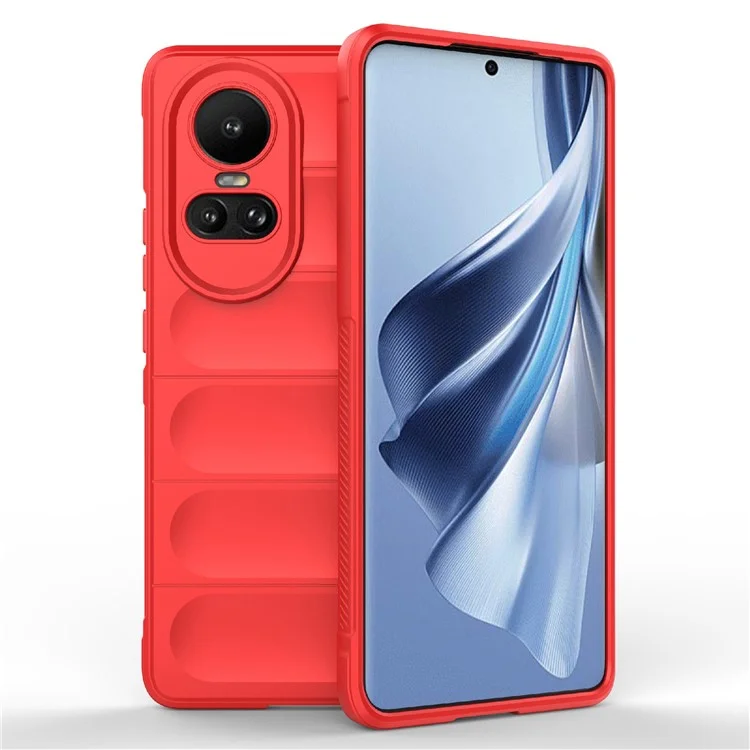 TPU Phone Case for Oppo Reno10 5G (Global) / Reno10 Pro 5G (Global) , Drop-Proof Protective Rugged Cover - Black-Cellmalls