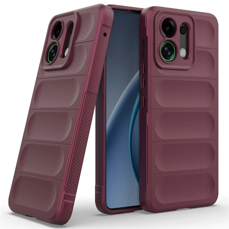 For Oppo K13 Turbo 5G Case Anti-Drop Soft TPU Rugged Phone Back Cover - Wine Red-Cellmalls