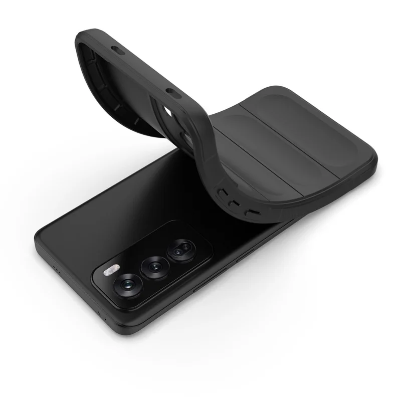 For Oppo Reno12 5G (Global) Case Soft TPU Drop Resistant Phone Cover - Black-Cellmalls