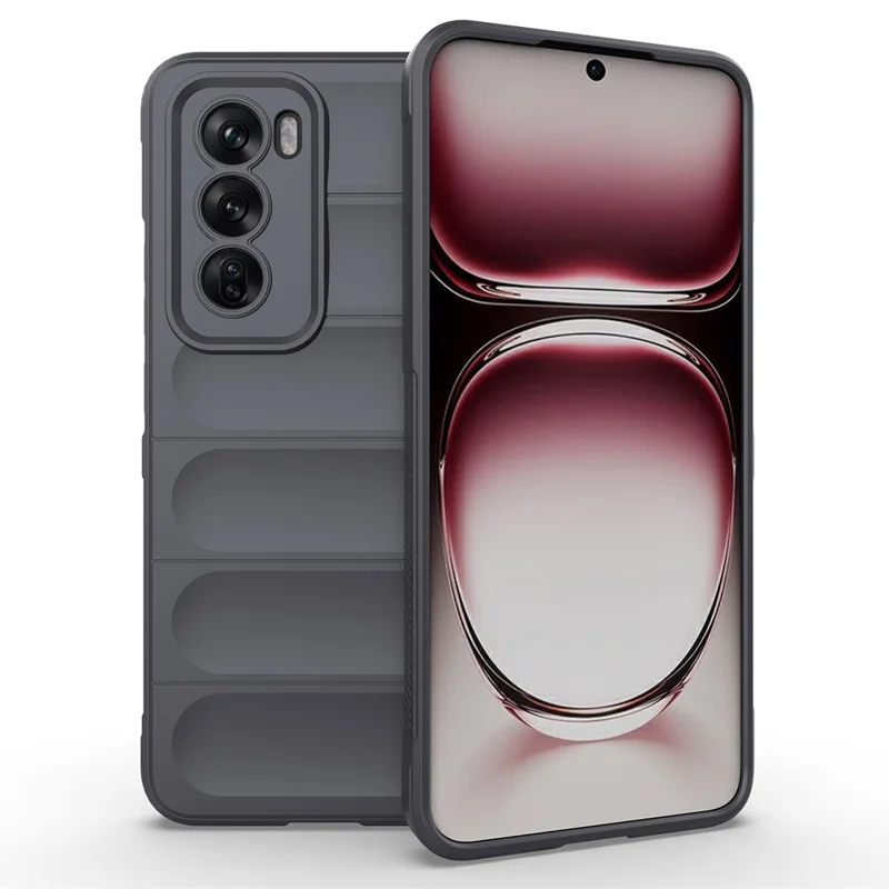 For Oppo Reno12 5G (Global) Case Soft TPU Drop Resistant Phone Cover - Black-Cellmalls