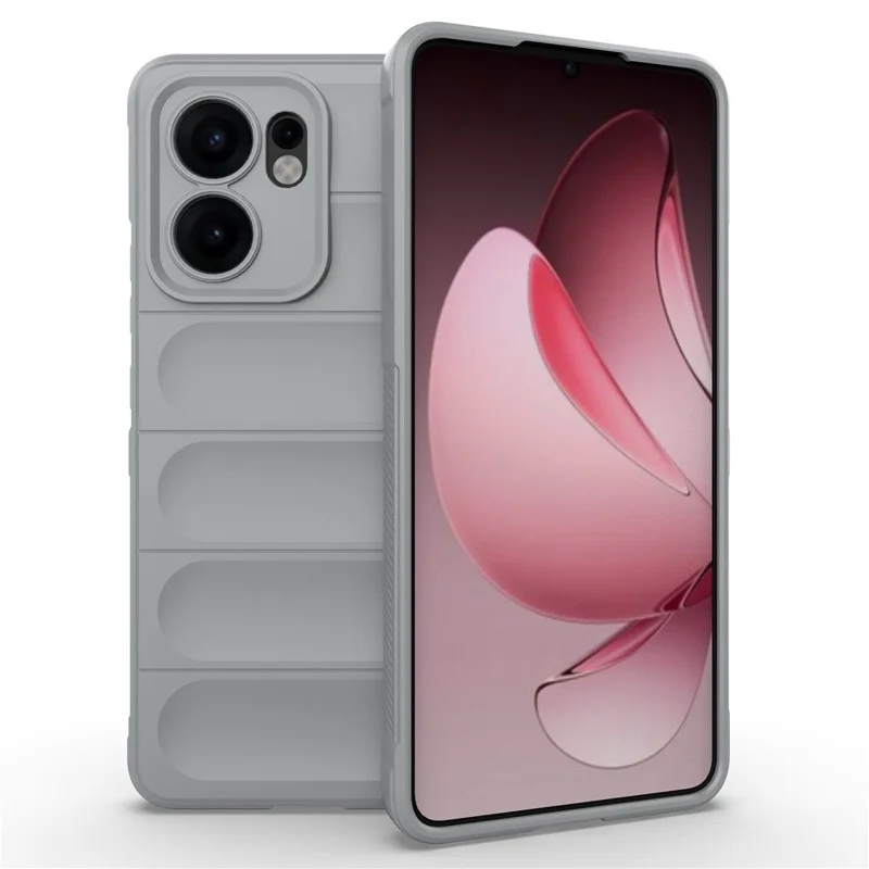 For Oppo Reno13 F 5G Case Anti-Drop Soft TPU Rugged Phone Back Cover - Black-Cellmalls