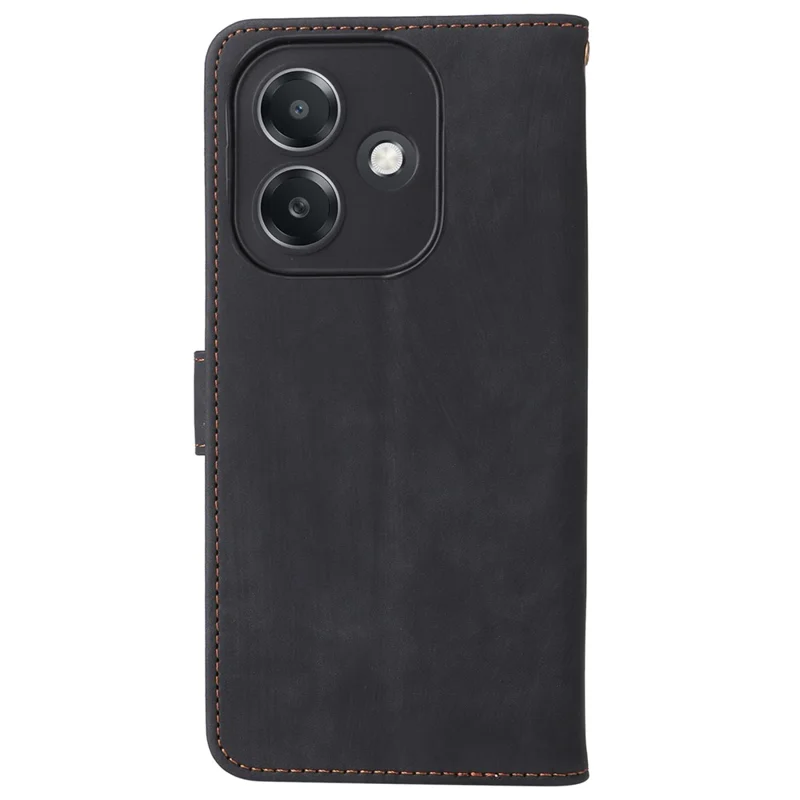 For Oppo A3 4G /  A3 5G / A3x 4G / A3x 5G / A40M 4G / A40 4G / A3i 5G / A60 5G Wallet Case RFID Blocking PU Leather Cover Stand View - Black-Cellmalls