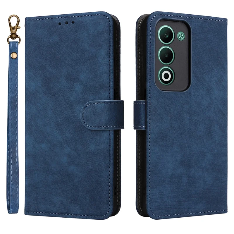 For Oppo A5 5G / 4G / A5m Case Wallet RFID Blocking PU Leather Phone Cover Stand with Strap - Purple-Cellmalls