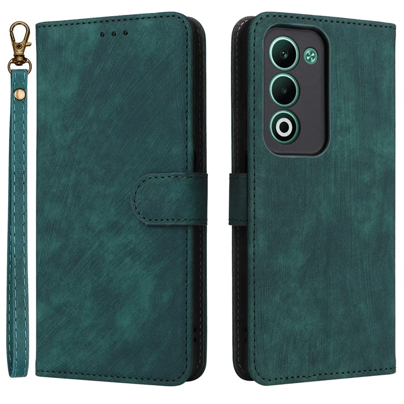 For Oppo A5 5G / 4G / A5m Case Wallet RFID Blocking PU Leather Phone Cover Stand with Strap - Purple-Cellmalls