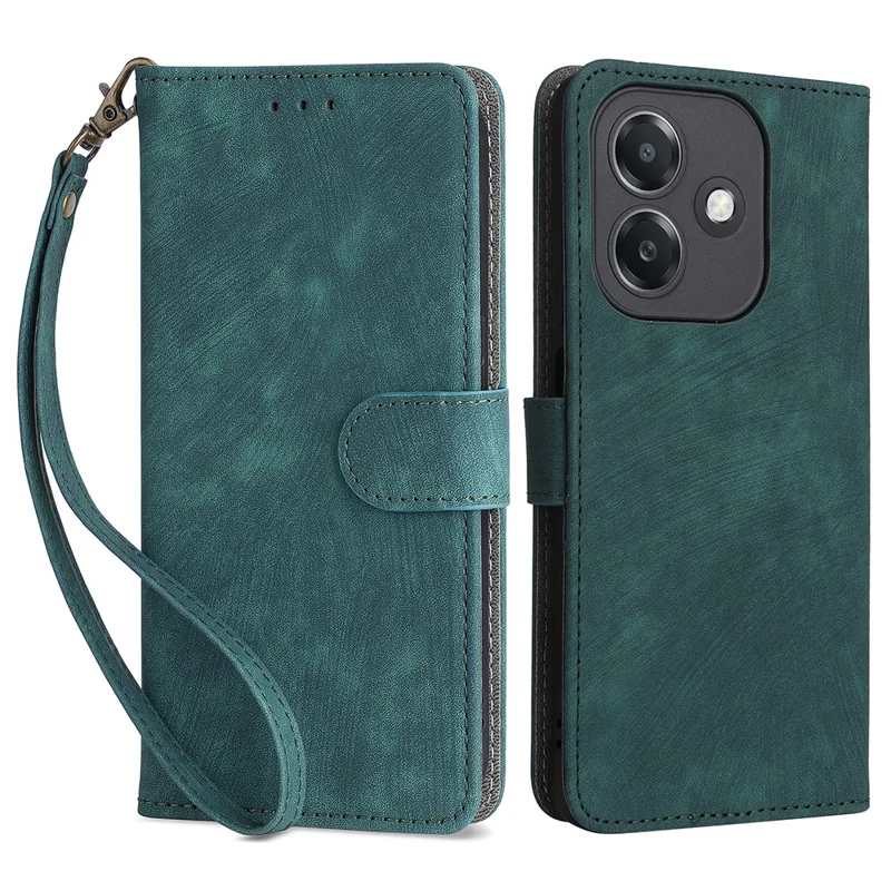 For Oppo A3 4G /  A3 5G / A3x 4G / A3x 5G / A40M 4G / A40 4G / A3i 5G / A60 5G Wallet Case RFID Blocking PU Leather Cover Stand View - Black-Cellmalls