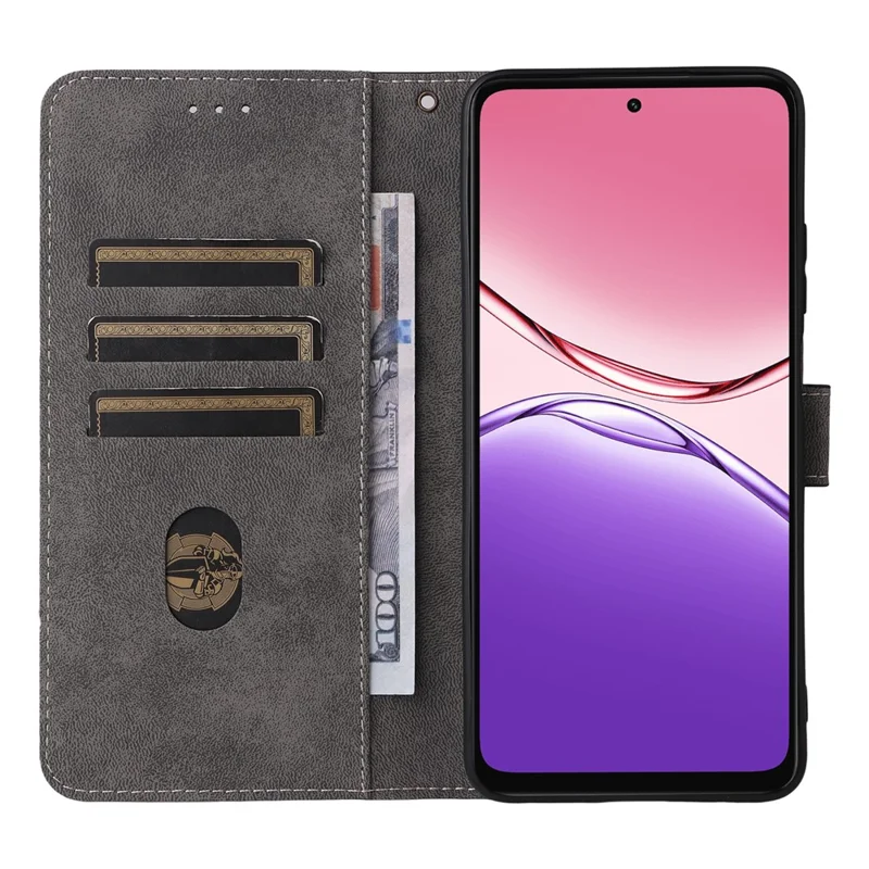 For Oppo A5x 5G  /  4G Case Wallet RFID Blocking PU Leather Phone Cover Stand with Strap - Black-Cellmalls