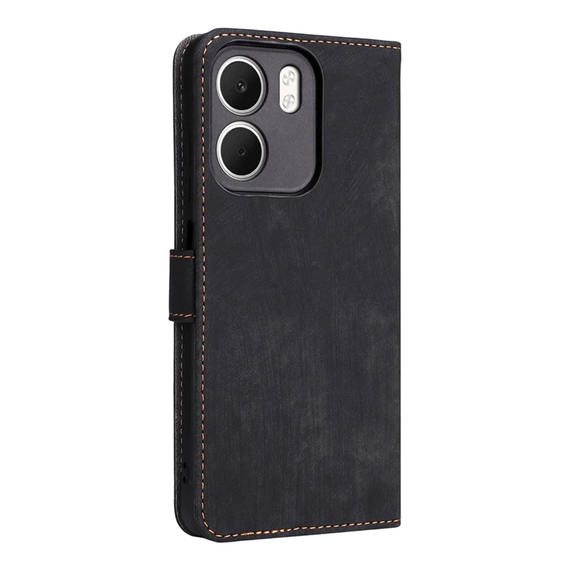 For Oppo A5x 5G  /  4G Case Wallet RFID Blocking PU Leather Phone Cover Stand with Strap - Black-Cellmalls
