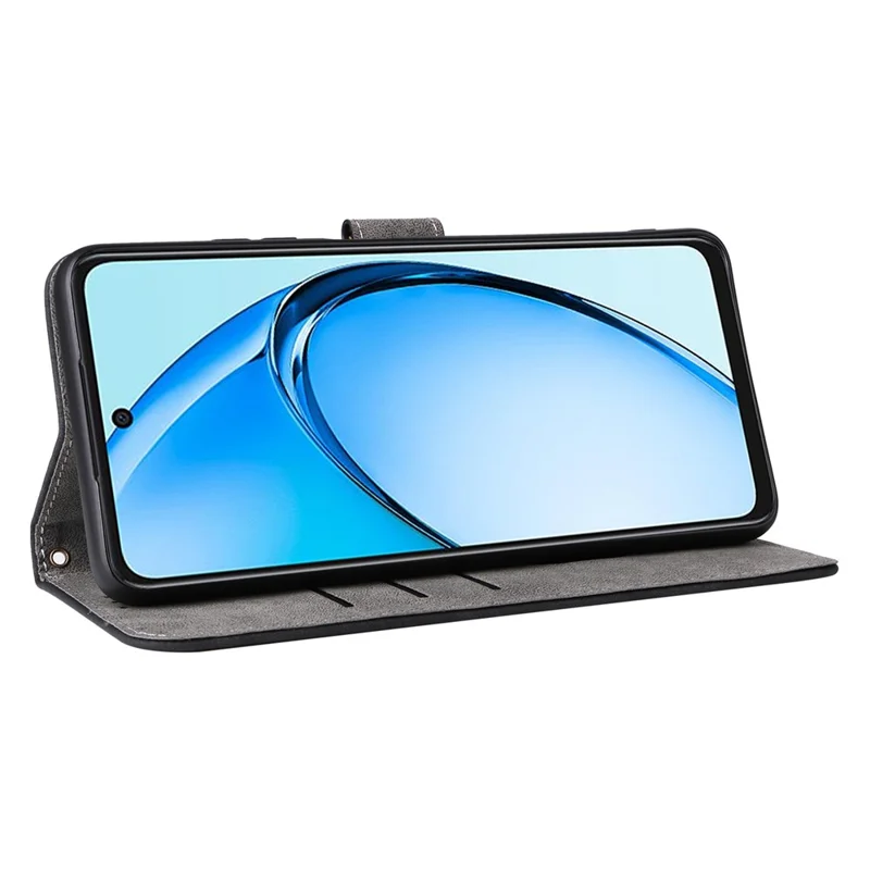 For Oppo A60 4G Case RFID Blocking Card Slots Phone Leather Cover - Black-Cellmalls