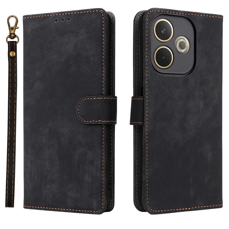 For Oppo A5 Pro 4G (Global) / 5G (Global) / A5 Energy 5G (China) Case Wallet RFID Blocking PU Leather Cover Viewing Stand - Black-Cellmalls