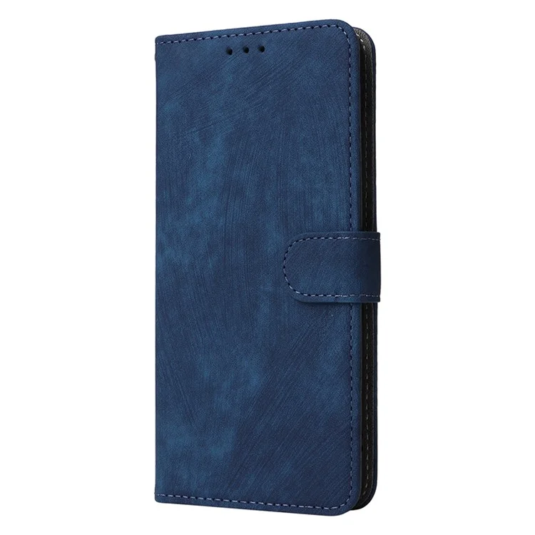 For Oppo A58 4G RFID Blocking Wallet Phone Case Anti-scratch Leather Stand Cover with Strap - Blue-Cellmalls